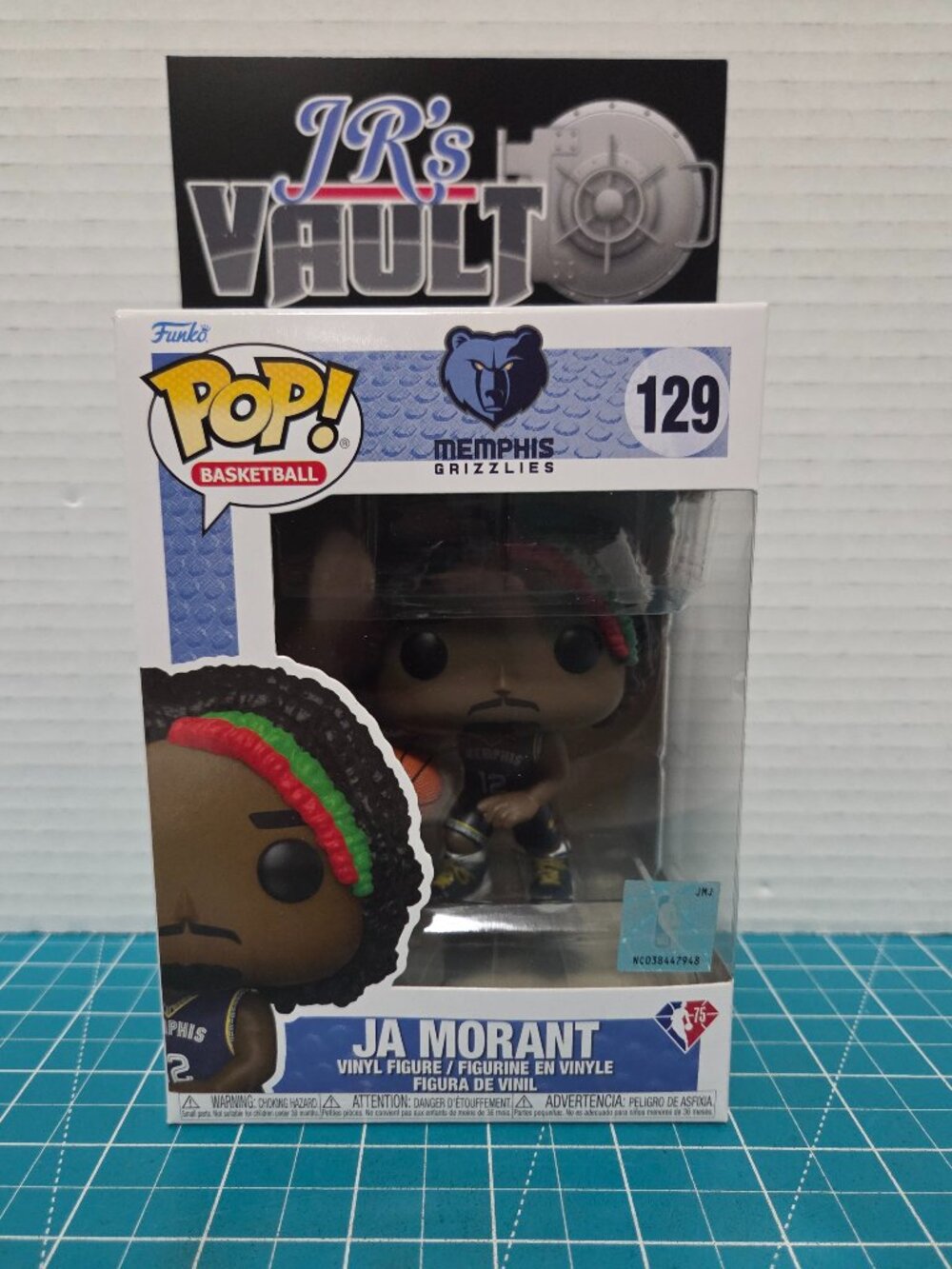 Funko POP Basketball NBA Memphis Grizzlies Ja Morant 129 Vinyl Figure